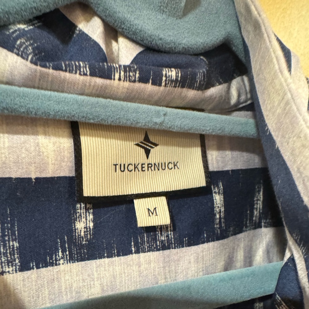 Tuckernuck Navy and White Striped Midi Dress - Picture 4 of 6